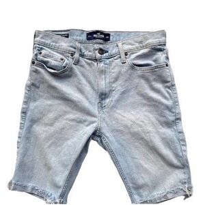 Hollister Men's Light Blue Jean Shorts